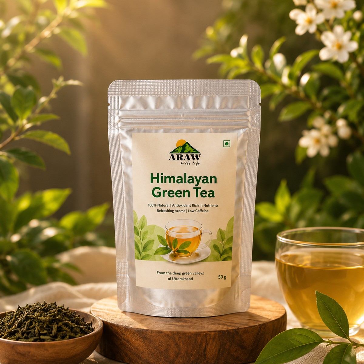 Himalayan Green Tea — Hand-plucked leaves by ARAW Hills Life
